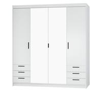 AX LIVING Blanc Armoire avec miroir Storicos 4D6S 176,3 cm Grand