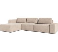 AX LIVING Canapé XXL L Form Arkleton Canapé d'angle Grand beige 360cm Confort L