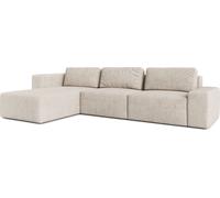 AX LIVING Canapé XXL L Form Arkleton Canapé d'angle Grand beige 360cm Confort L