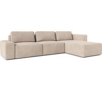 AX LIVING Canapé XXL L Form Arkleton Canapé d'angle Grand beige 360cm Confort R
