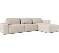 AX LIVING Canapé XXL L Form Arkleton Canapé d'angle Grand beige 360cm Confort R