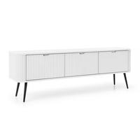 AX LIVING Commode pour TV Salvia RTV168 168 cm Moderne Fonctionnel, Blanc