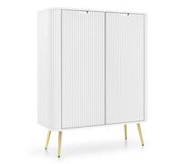 AX LIVING Highboard Armoire Salvia K103 103 cm de large, Moderne en blanc