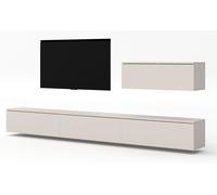 AX LIVING Meuble TV ensemble salon Loriano IV beige Cachemire 300 cm