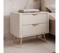 AX LIVING Table de chevet moderne Vespasia beige 63,2 x 55,3 x 38 cm