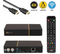 AX Multibox Twin SE 4K UHD Linux E2 WiFi LAN HDMI 2x DVB-S2 Récepteur Sat