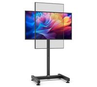 AX WABER Support de Sol pour Moniteur TV pour la Plupart des TV LCD,LED OLED de 13 à 50 Pouces,Vesa maximale:200 * 200,Poids Maximal de la TV 20KG AX1008TBM