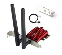 AX200 WiFi 6 PCI-E Carte WiFi (AX3000) Bureau WiFi BT5.2 PCIe Gaming Wireless Network Adapter 3000Mbps 802.11AX AX200 Dual Band MU-MIMO pour PC Windows 10/11