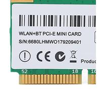 AX210HMW WiFi 6 Carte sans Fil 802.11AXMini PCIE Carte WiFi Adaptateur Réseau PCI Express 2.4G/574Mbps 5G/2400Mbps 6G/2400Mbps BT5.2 WiFi Net Card pour WIN10 (64bit)