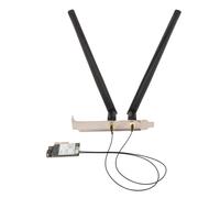 AX210NGW WiFi 6E Carte avec Antenne 5374Mbps 2,4 GHz 5 GHz 6GHz PCIe Gigabit Carte pour 10 1 pour l'Antenne Non Détachable (Antenne détachable)