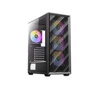 AX85 ARGB - Mid tower jeux - ATX - panneau latéral fenêtré (verre trempé) - pas d'alimentation - USB/Audio
