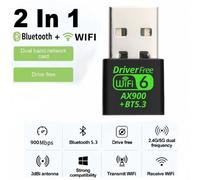 AX900 WiFi6 adaptateur USB Bluetooth 5.3 double bande 5G 2.4G 2in1 Wifi 6 Mini USB Dongle récepteur réseau sans fil pilote gratuit - Type 900Mbps BT5.3WIFI 6