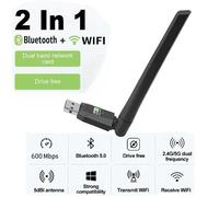 AX900 WiFi6 adaptateur USB Bluetooth 5.3 double bande 5G 2.4G 2in1 Wifi 6 Mini USB Dongle récepteur réseau sans fil pilote gratuit - Type 600Mbps BT5.0 WIFI 5
