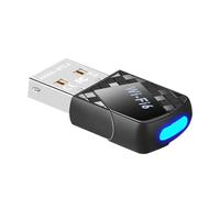 AX900Mbps Adaptateur USB WiFi 6 pour PC, adaptateur 2 en 1 Bluetooth 5.4 WiFi. Adaptateur émetteur-récepteur réseau sans fil double bande 2.4G/5G pour ordinateur portable, ordinateur de bureau, WPA3