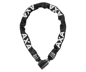 AXA Absolute 9-110 Antivol de vélo, Chaîne antivol, Cadenas pour vélo et scooter, Sécurité 14 sur 15, 110 cm x 9 mm, Housse en polyester noir