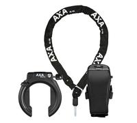 AXA Block XXL AZ + ULC 130 Plug-in Chain + Sacoche de Selle Noir Taille Unique