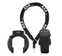 AXA Imsenso Cadenas XL AZ + ULC 130 Plug-in Chain + Sacoche de Selle Noir Taille Unique