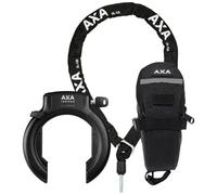 AXA Imsenso Cadenas XL AZ + ULC 130 Plug-in Chain + Sacoche de Selle Noir Taille Unique