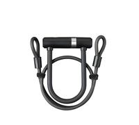 AXA Newton 59502995KS Mini Pro avec câble antivol en U, noir, 14 cm
