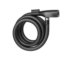AXA Resolute 15-180 Câble antivol - Longueur 180 cm - Niveau de sécurité 6 - Support inclus - Noir