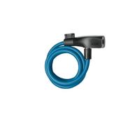 AXA Resolute 8-120 Câble antivol - Longueur 120 cm - Niveau de sécurité 3 - Support inclus - Bleu pétrole