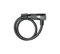 AXA Resolute C12-65 Câble antivol à code - Longueur 65 cm - Niveau de sécurité 5 - Support inclus - Noir