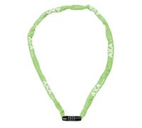 AXA Rigid RCC 120 - Antivol à chaîne avec code - 120 cm de long - Maillons acier 3,5 mm - Niveau de sécurité 3 - Coque de protection - Vert