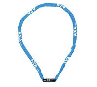 AXA Rigid RCC 120 - Antivol Chaîne Code - 120 cm de Long - Maillons Acier 3,5 mm - Niveau de Sécurité 3 - Coque de Protection - Bleu