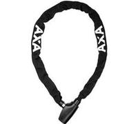 AXA Absolute 5-90 Antivol de vélo, Chaîne antivol, Cadenas pour vélo et trottinette, Sécurité 7 sur 15, 90 cm x 5 mm, Housse en polyester noir