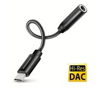 AXAGON ADA-HC, adaptateur audio DAC haute résolution, 384kHz/32bit stéréo, USB-C vers jack 3.5mm