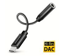 Axagon ADA-HC câble audio 0,1 m 3,5mm USB Type-C Noir