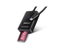 AXAGON Adaptateur USB-C 3.2 ADM2-CM vers M.2 S-ATA/NVMe auto-alimenté