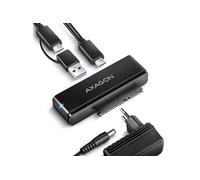 AXAGON ADSA-FPX Hub USB 1+1 ports USB-A, USB-C®, SATA USB 3.1 Gen1 5 GBit/s avec convertisseur intégré AXAGON ADSA-FPX FastPortX SATA zu USB-C 3.1 Adapter -