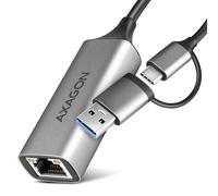 Axagon Adaptateur Ethernet Gigabit ADE-TXCA USB-C USB-A titangrau