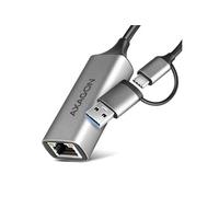Axagon Adaptateur Ethernet Gigabit ADE-TXCA USB-C USB-A titangrau