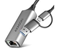 Axagon Adaptateur Ethernet Gigabit ADE-TXCA USB-C USB-A titangrau