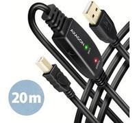 Axagon Câble USB 2.0 actif ADR-220B - A > B - 20 m