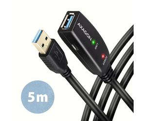 Axagon ADR-305 USB 3.2 Gen 1 A-M -> A-F active extension/repeater cable 5m - Kabel - Digital/Daten câble USB USB 3.2 Gen 1 (3.1 Gen 1) USB A Noir