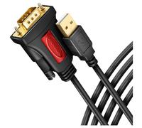 Axagon ADS-1PSN USB-A 2.0 - serial RS-232 DB9-M Prolific adapter cable 1.5m - Adapter - Digital/Daten câble Série Noir 1,5 m USB Type-A