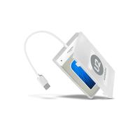 Axagon ADSA-1S : Boîtier USB 2.0 pour Disque Dur/SSD 2.5" SATA I/II/III, Support S.M.A.R.T., Compatible Windows/macOS/Linux, Blanc, Plastique