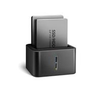 Axagon ADSA-D25 Station d'accueil 2.5" HDD/SSD SATA II/III, USB 3.2 Gen 1 Type micro-B, Aluminium noir, Support S.M.A.R.T., TRIM, UASP, Windows/Linux/macOS