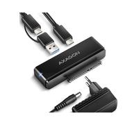 Axagon ADSA-FPX : Adaptateur USB-C vers SATA 1 port, 10Gbps, Hot-Plug, Support S.M.A.R.T. & TRIM, compatible Windows/macOS/Linux/Android/ChromeOS
