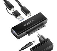 AXAGON ADSA-FPX Hub USB 1+1 ports USB-A, USB-C®, SATA USB 3.1 Gen1 5 GBit/s avec convertisseur intégré AXAGON ADSA-FPX FastPortX SATA zu USB-C 3.1 Adapter -