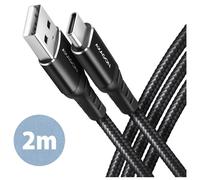 Axagon BUCM-AM20AB câble USB USB 2.0 2 m USB A USB C Noir