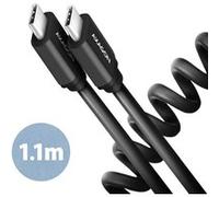 AXAGON Câble de données et de charge, 1,1 m | BUCM-CM20TB | USB Type C vers USB Type C