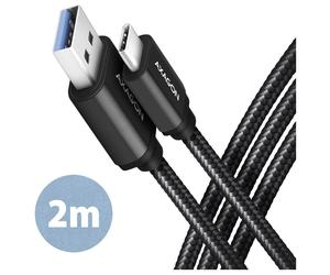 Axagon BUCM3-AM20AB câble USB USB 3.2 Gen 1 (3.1 Gen 1) 2 m USB C USB A Noir