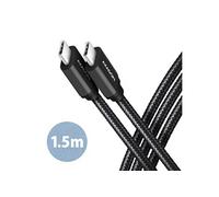 Axagon Câble USB-C BUCM3-CM15AB – USB 3.2 Gen 1 1,5 m, contacts dorés – Noir