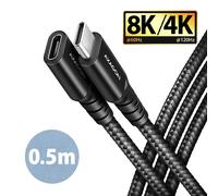 Axagon BUCM32-CF05AB Câble USB-C vers USB-C 0.5m USB 3.2 Gen 2x2 20 Gbit/s Power Delivery 240W DisplayPort Alt Mode 48V/5A