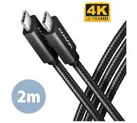 AXAGON Câble USB-C BUCM32-CM20AB USB-C 3.2 Gen 2 vers USB-C 3.2 Gen 2 Noir 2 m