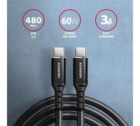AXAGON Câble de données et de charge, 1,5 m | BUCM-CM15AB | USB Type C vers USB Type C
